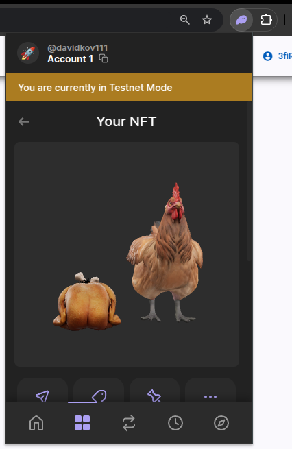 NFT in wallet