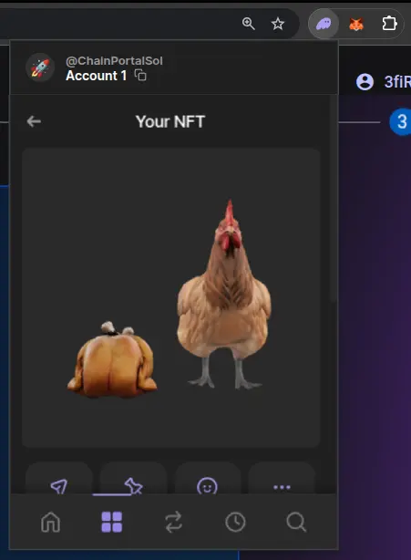 NFT in wallet